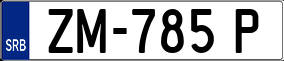 Trailer License Plate